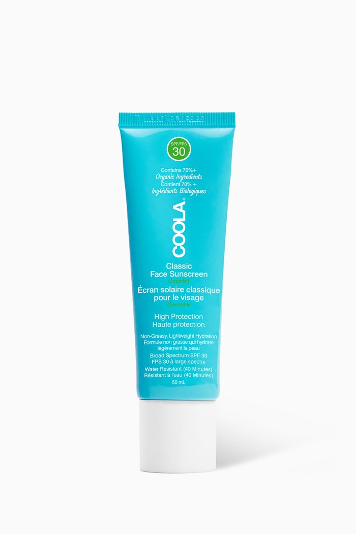 

Cucumber – Classic Face Organic Sunscreen Lotion SPF30, 50ml, Colourless