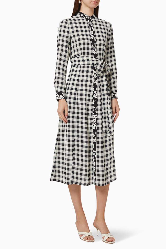 

Moto Printed Shirt Dress in Georgette, Neutral