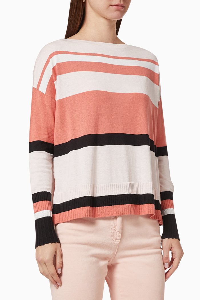 

Sagitta Oversized Jumper in Silk and Cotton, Pink