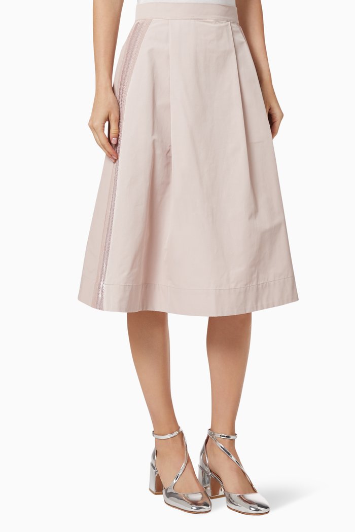 

Pavone Glitter Flare Skirt, Pink