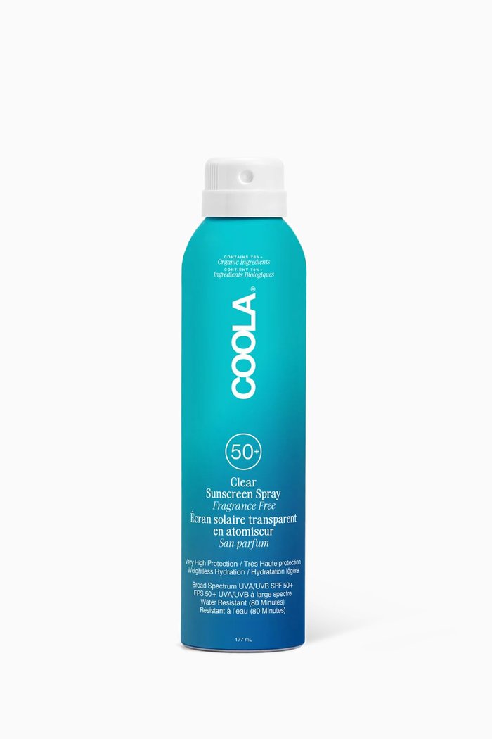 

Unscented – Classic Body Organic Sunscreen Spray SPF50, 177ml, Colourless