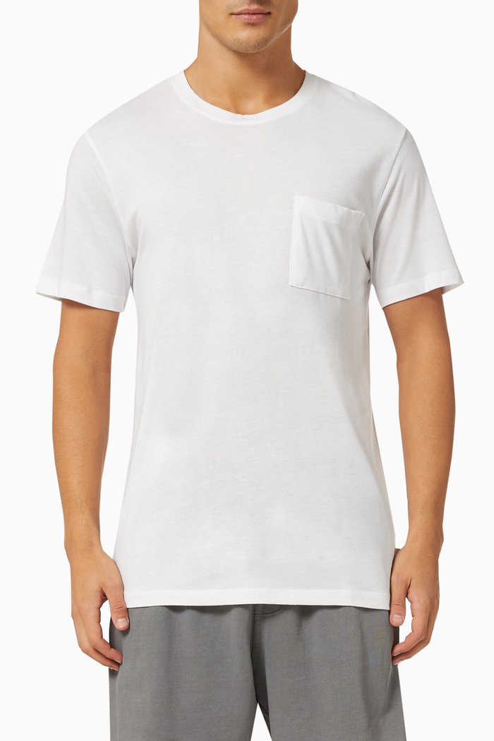 

Crew Pocket T-shirt in Jersey, White