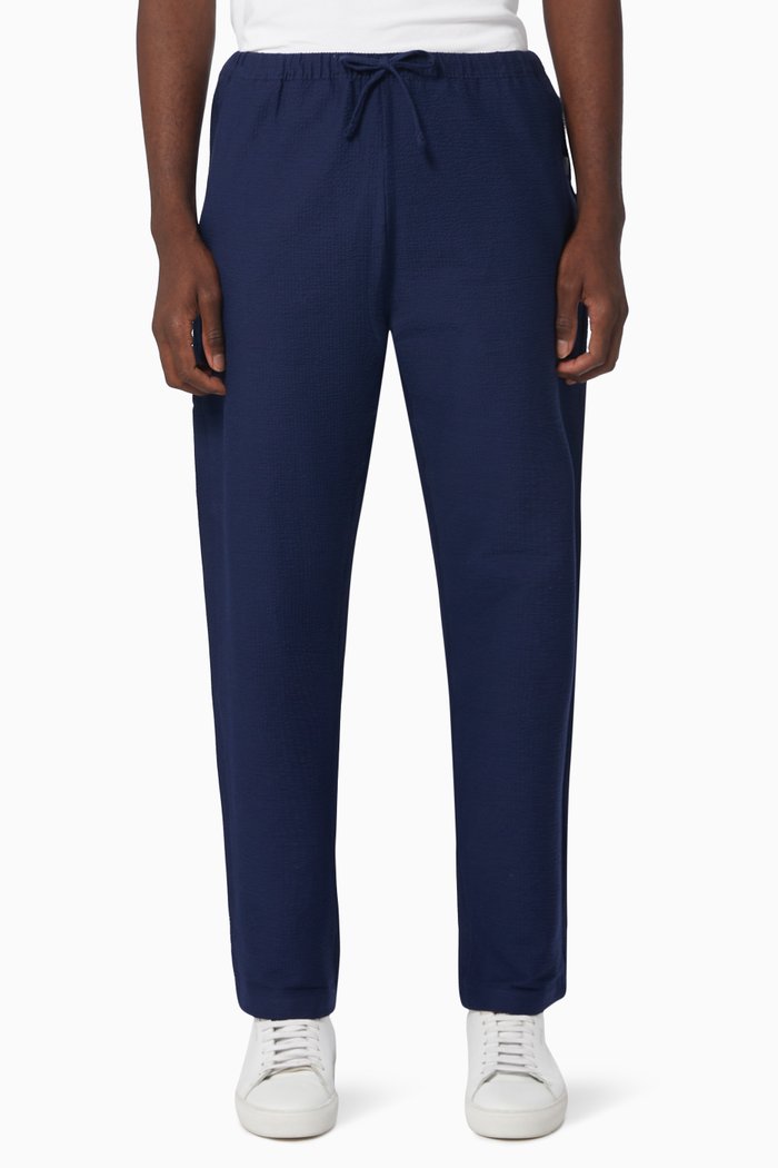 

Pull-on Pants in Seersucker, Blue
