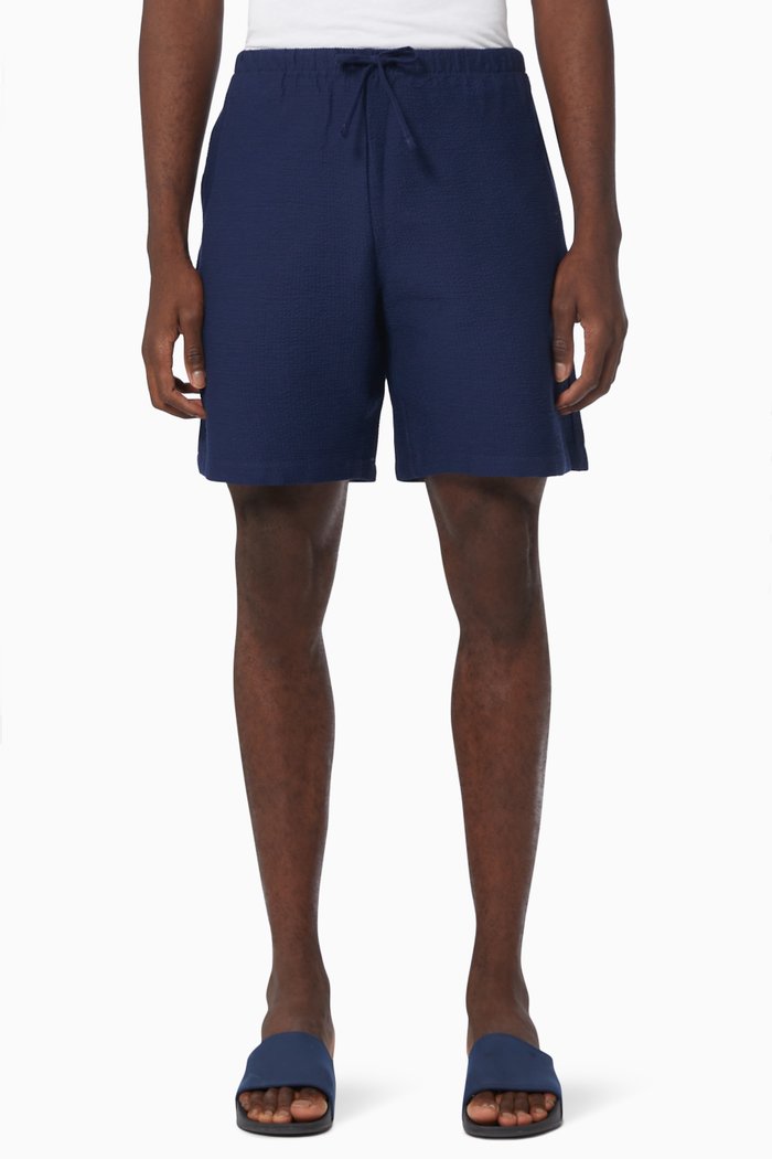 

Pull-on Shorts in Seersucker, Blue