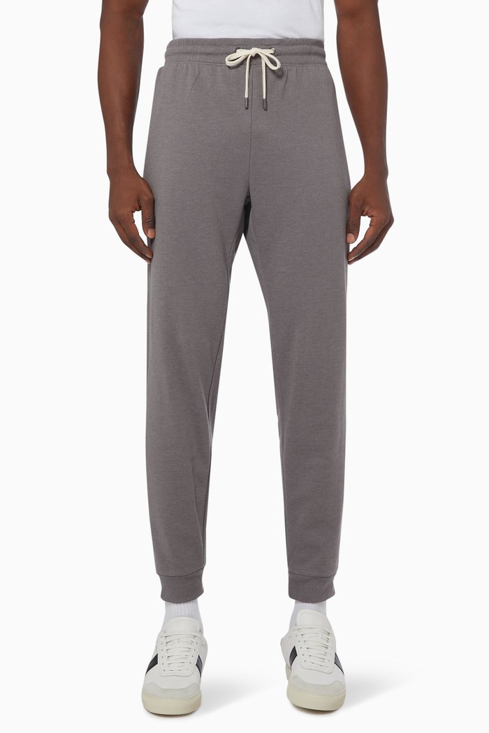 

Heathered Joggers in French Terry, Grey