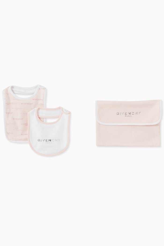 

Givenchy Assorted Bib Set in Cotton, Pink