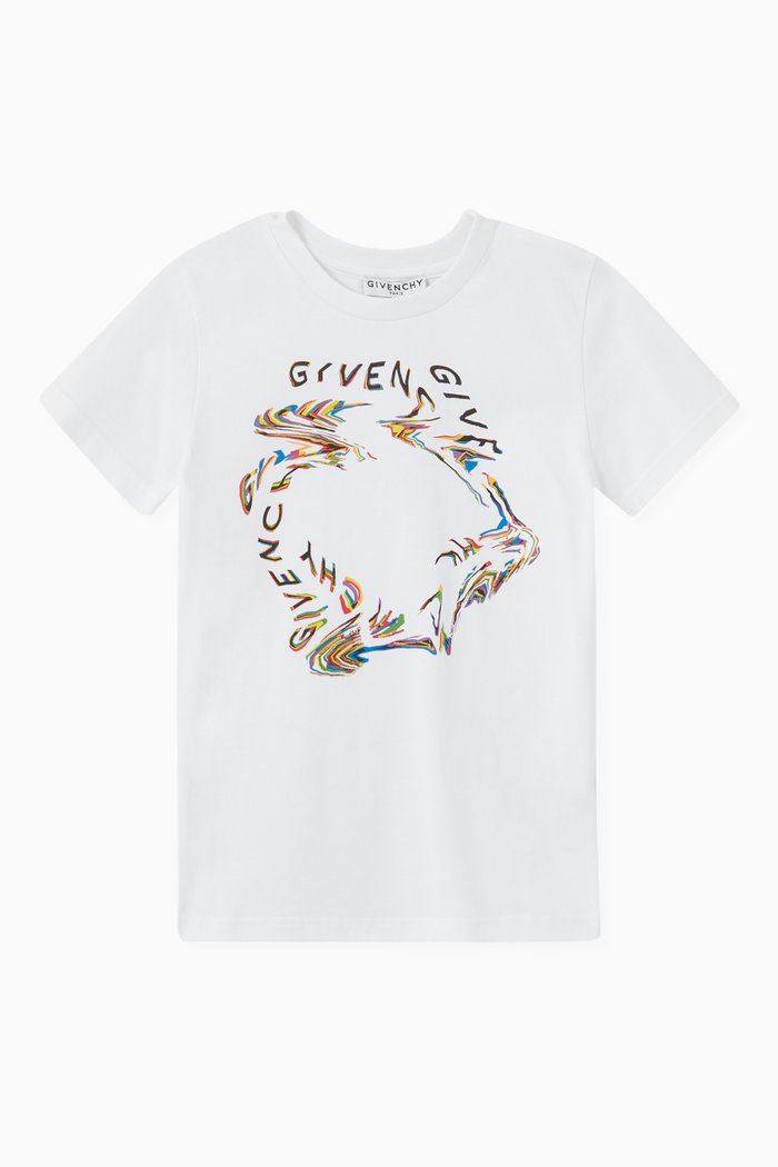 

Distorted Logo T-shirt in Cotton Jersey, White