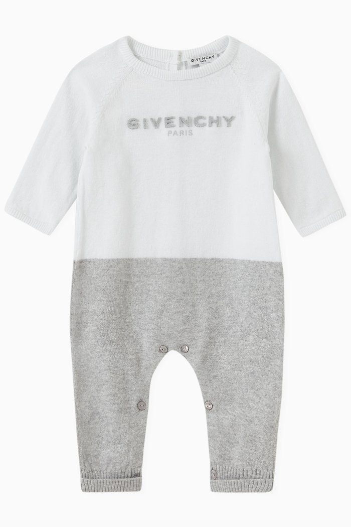 

Bi-colour Jumpsuit in Knit, White