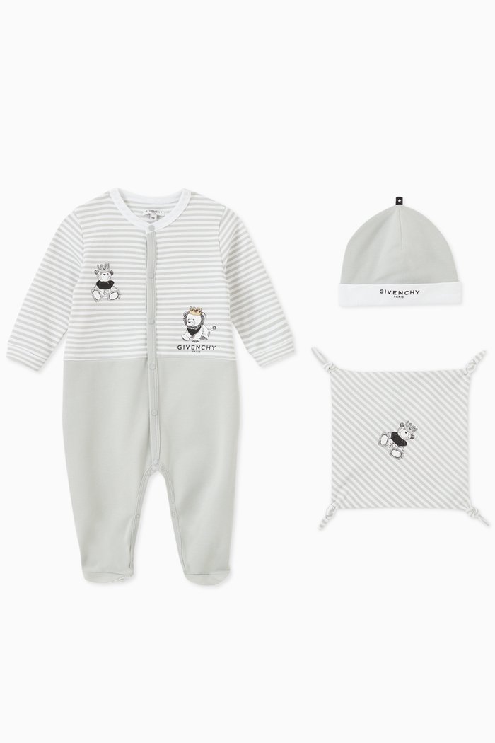 

Pajama Gift Set in Cotton, Grey