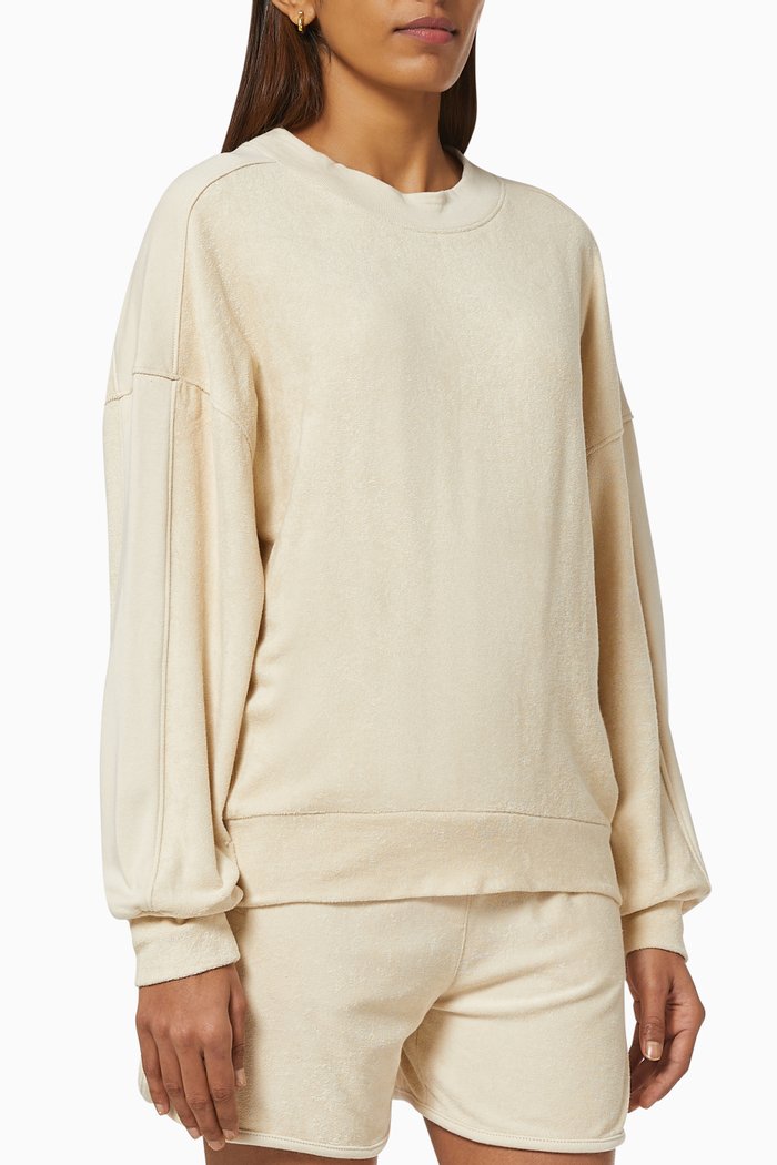 

Lyle Top in Cotton Terry, Neutral