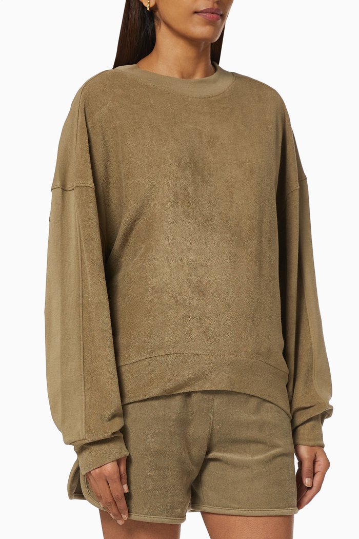 

Lyle Top in Cotton Terry, Neutral