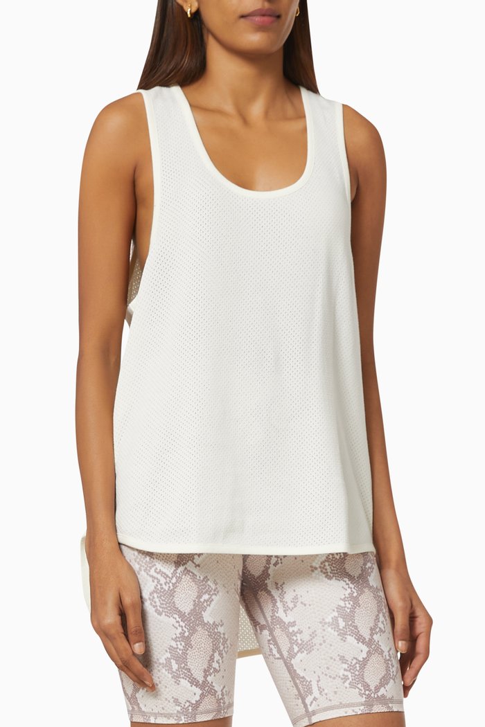

Arlee Tank in Cotton, White