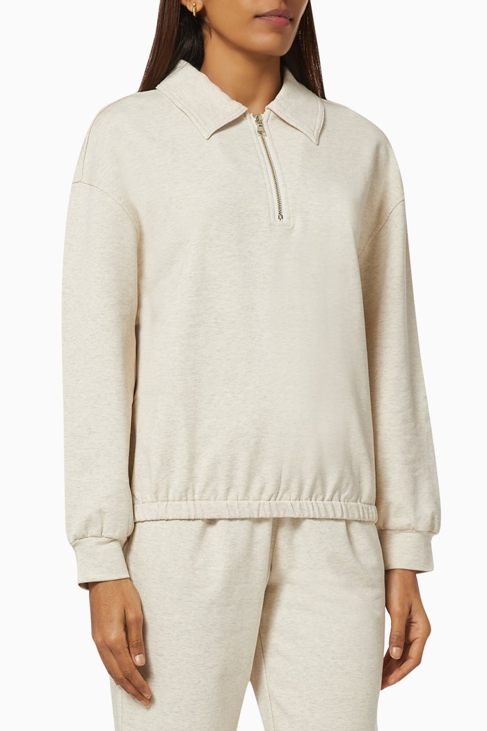 Romero Top in Cotton Sweat, Neutral