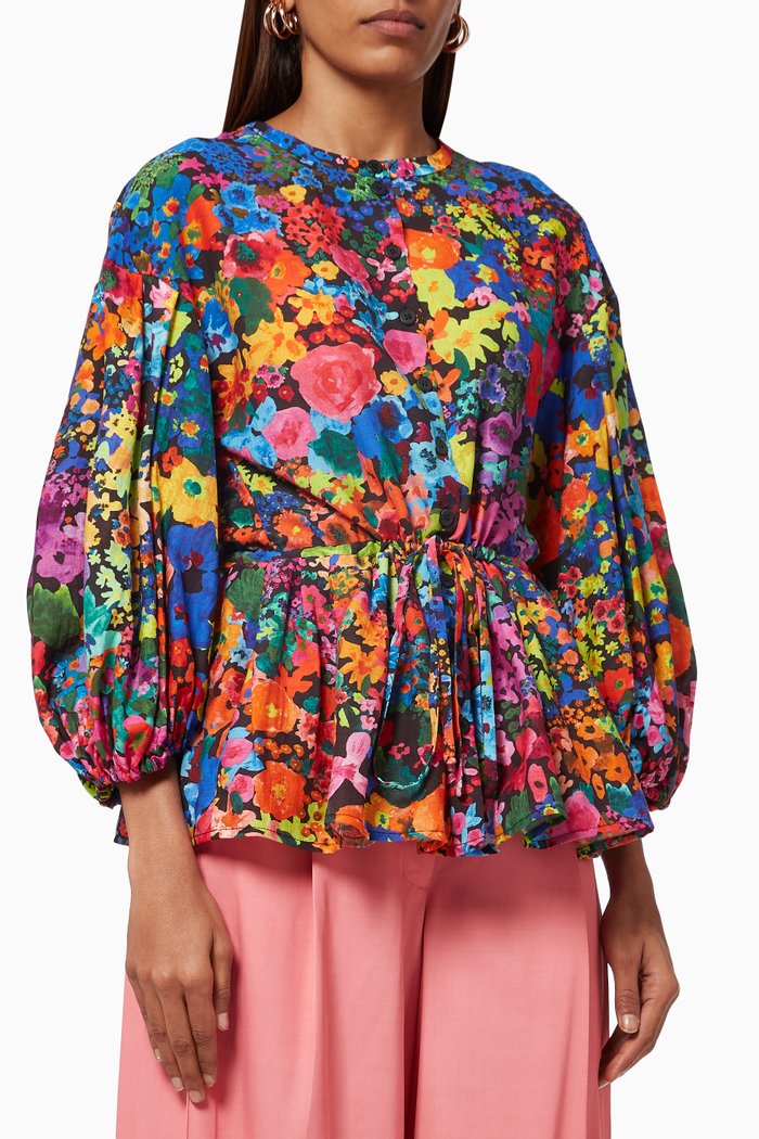 

Ferrah Blouse in TENCEL™ Lyocell Blend, Multicolour