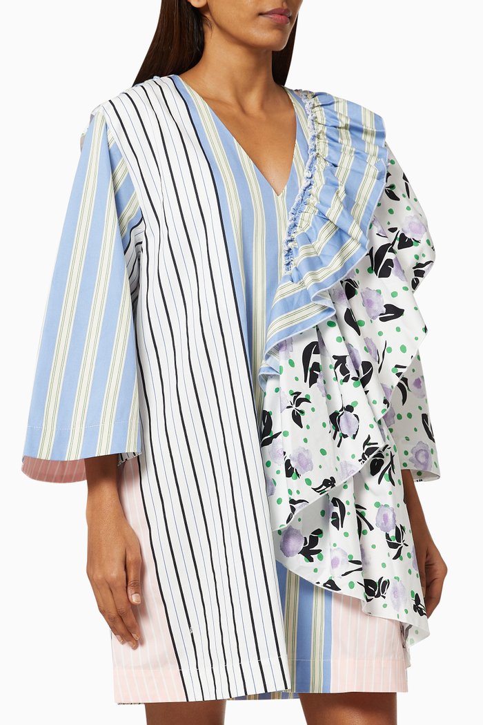 

Marina Oversized Dress in Organic Cotton, Blue