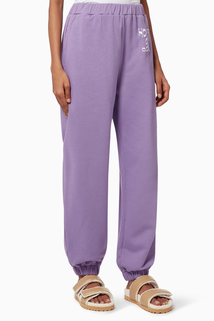 

Zaza Sweatpants in Organic Cotton Terry, Purple