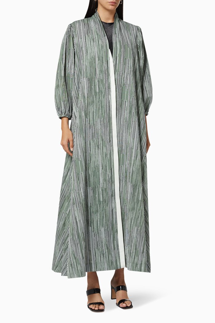 

Puff Sleeve Abaya, Brown