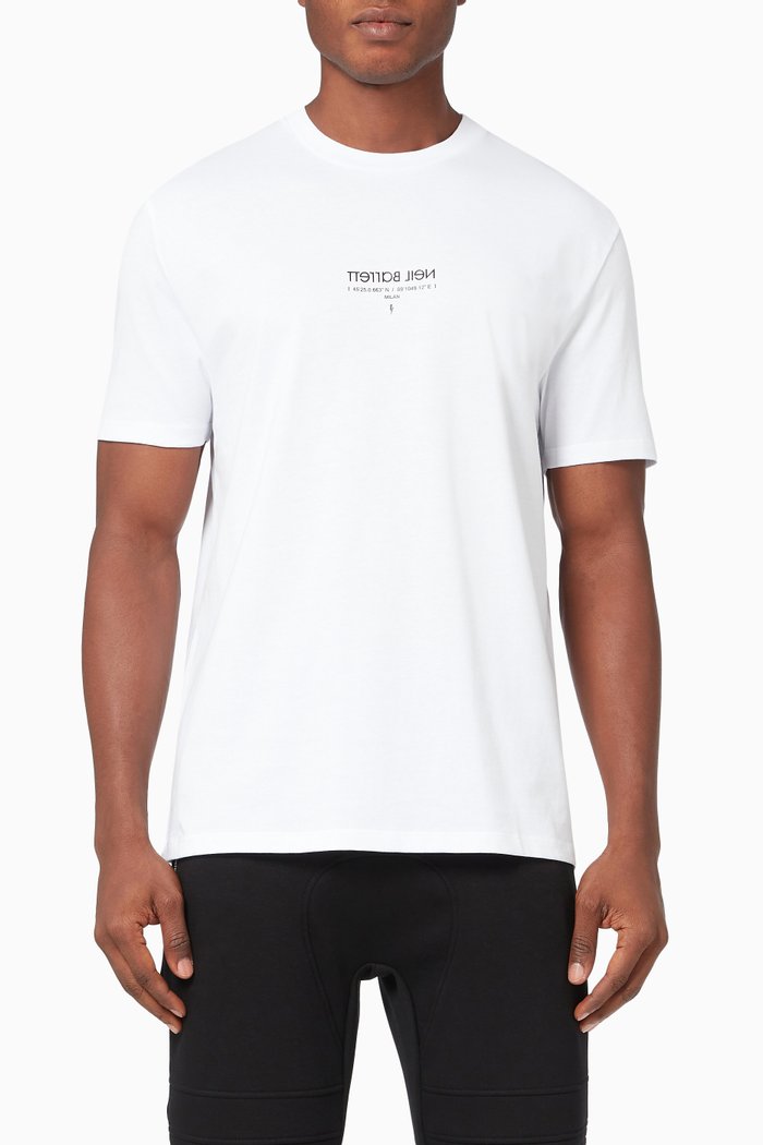 

Logo Coordinates T-shirt in Jersey, White