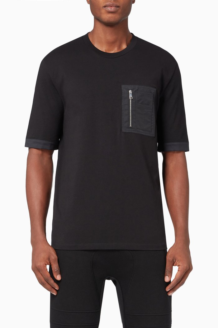 

Military Pocket T-shirt in Jersey, Black