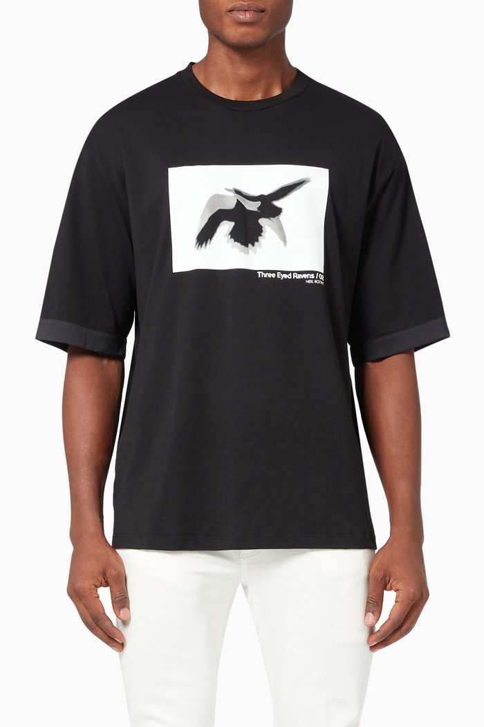 

Three-eyed Ravens T-shirt, Black