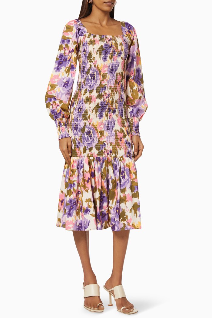 

Yascaleia Midi Dress in Organic Cotton, Neutral