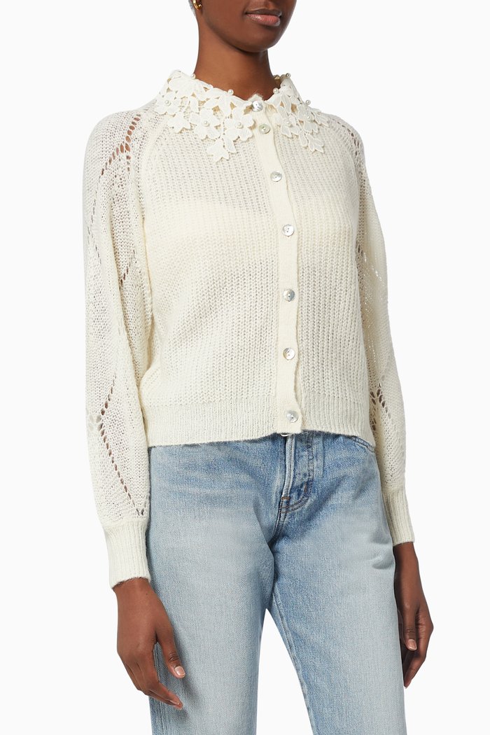 Yasfina Knitted Cardigan, Neutral
