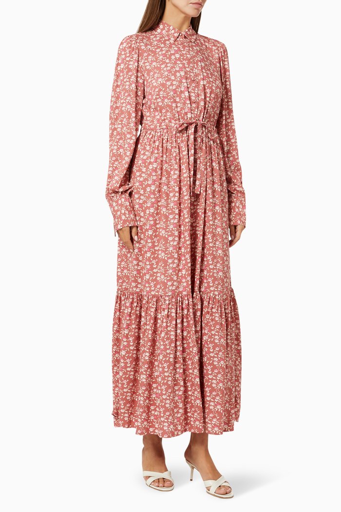 

Yasmitura Dress in Viscose, Brown