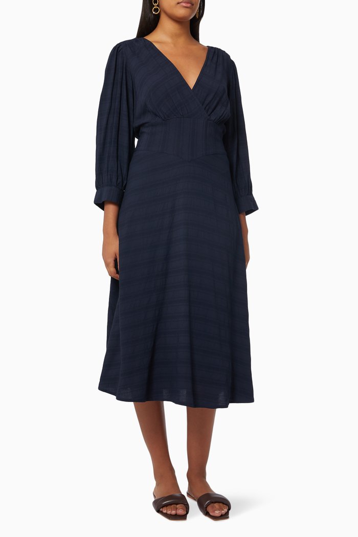 

Yasjanna Midi Dress in Viscose, Blue