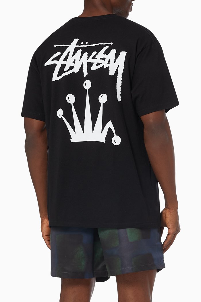 

Stock Crown T-shirt in Cotton Jersey, Black