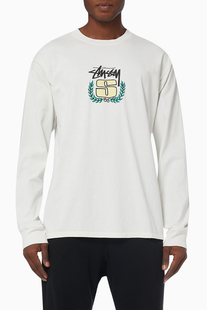 

S Wreath T-shirt in Cotton Jersey, Neutral