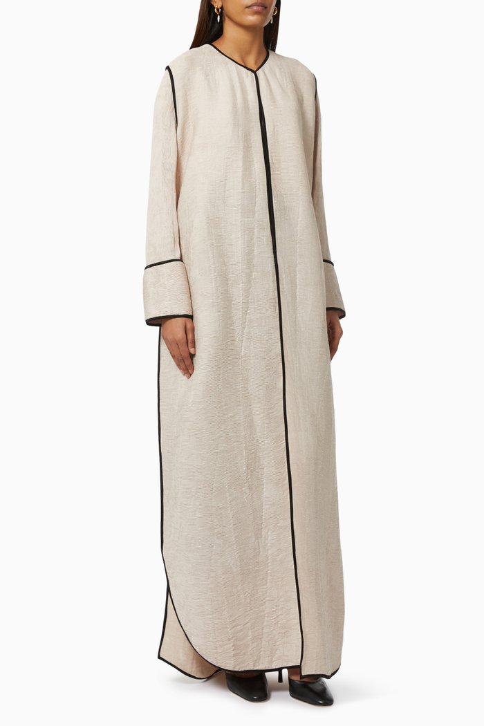 

Abaya with Ripple Effect, Grey