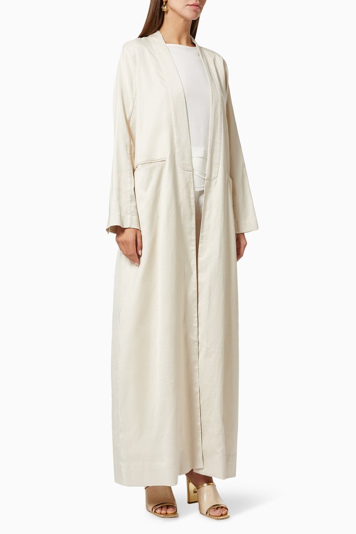 

Structured Jacket Abaya, Neutral