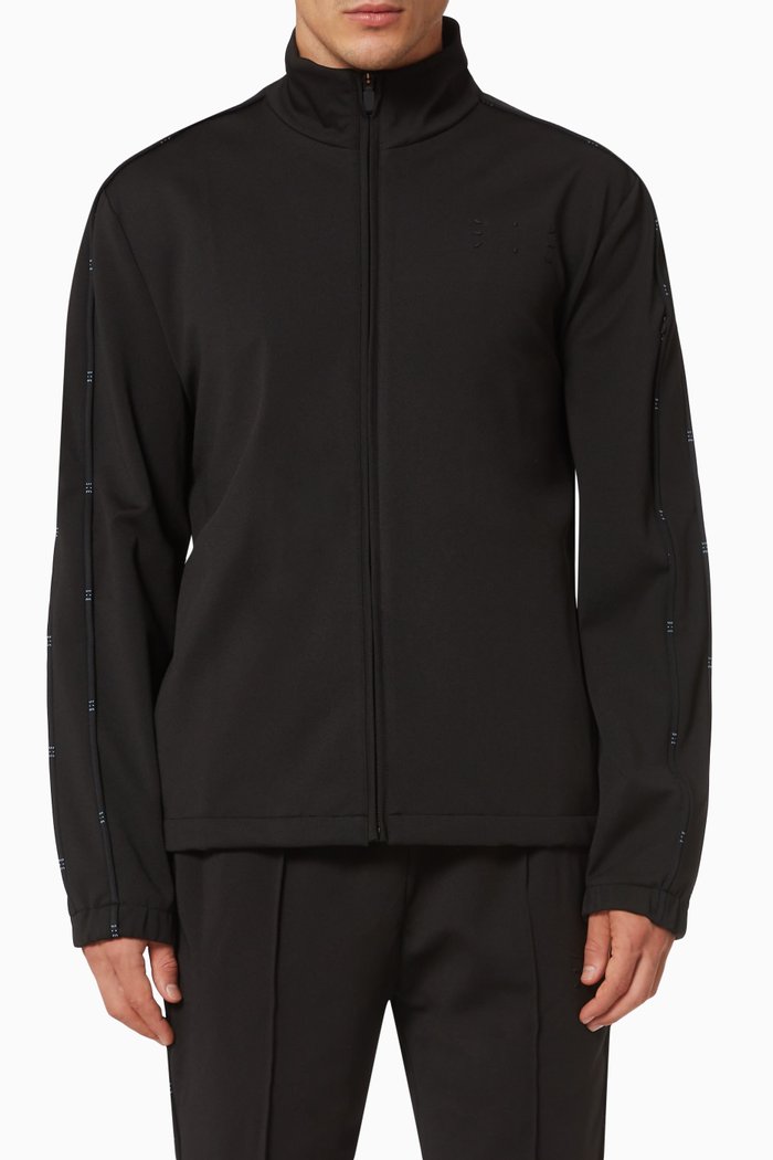 

Jack Track Top in Technical Interlock, Black