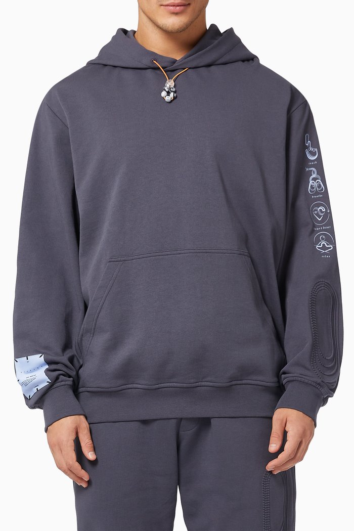 

Breathe Relaxed Hoodie in French Terry, Grey