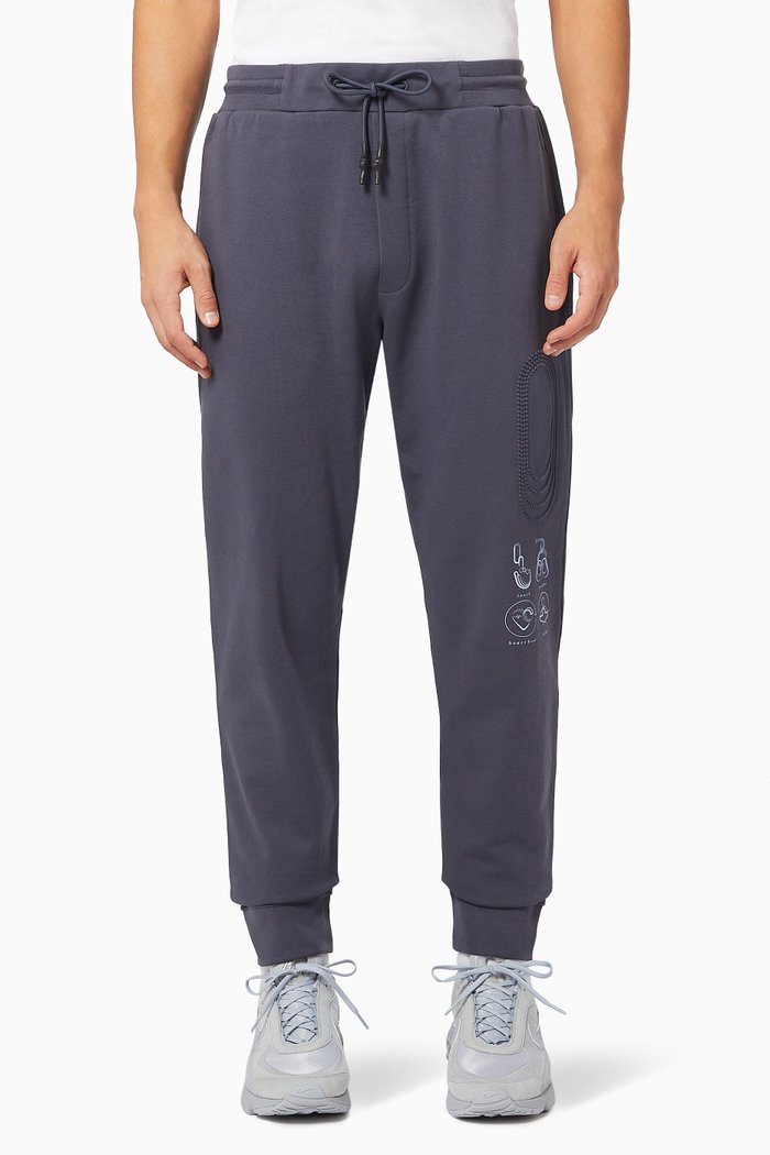 

Breathe Rib Sweatpants in French Terry, Grey