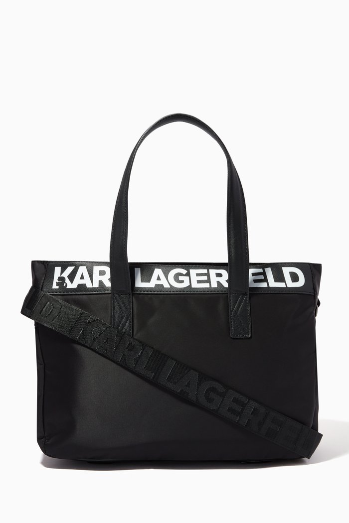 

Karl Lagerfeld Diaper Bag in Nylon, Black