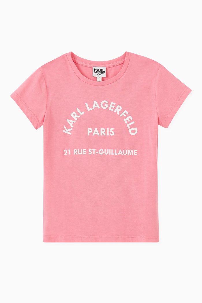 

Logo T-shirt in Jersey, Pink