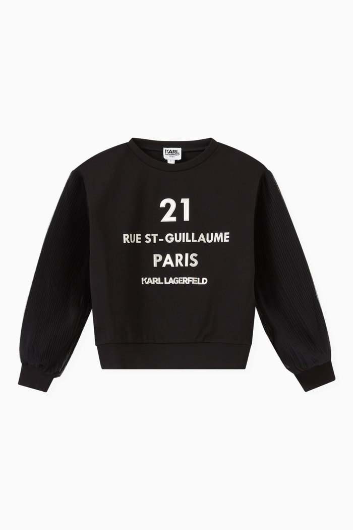 

Logo Sweatshirt in Cotton, Black