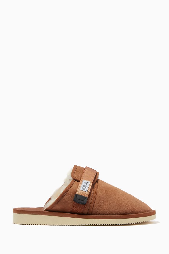 

Zavo M2ab Sandals in Sheepskin, Brown