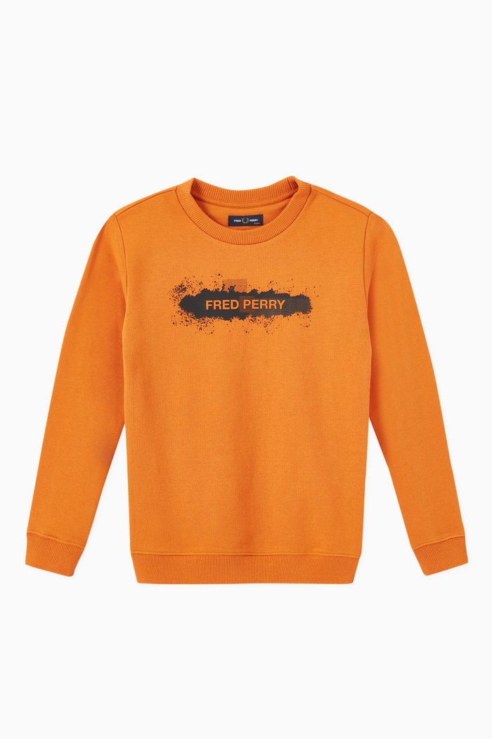 

Spray Graphic Sweatshirt in Cotton, Yellow
