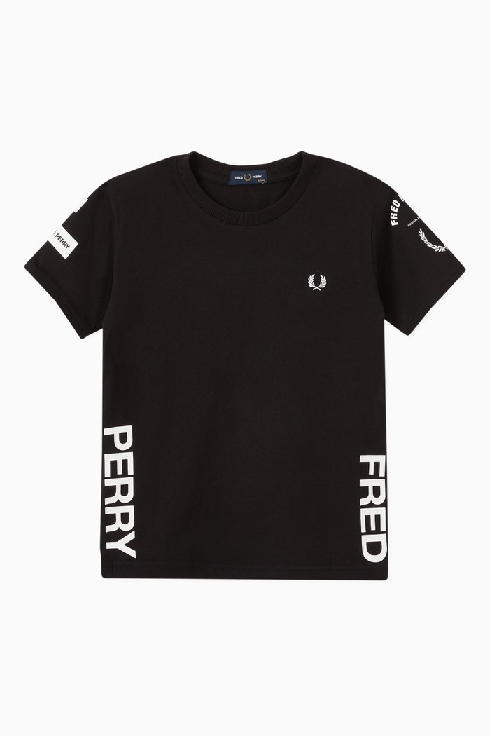 

Bold Branding T-shirt in Cotton, Black