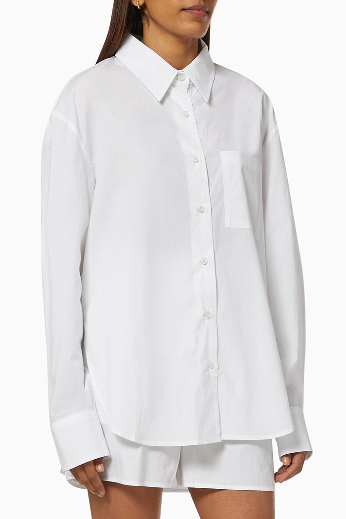 

Lui Shirt in Organic Cotton, White