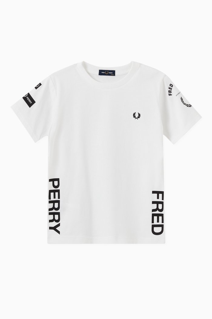 

Bold Branding T-shirt in Cotton, White