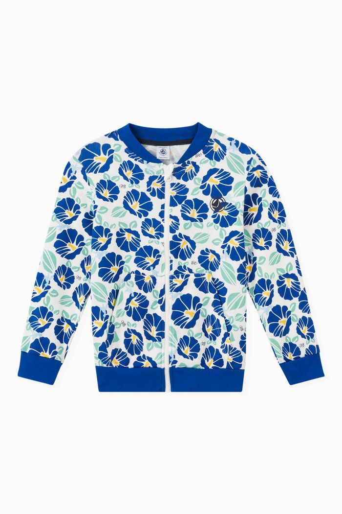 

Floral Print Cardigan in Cotton, Multicolour