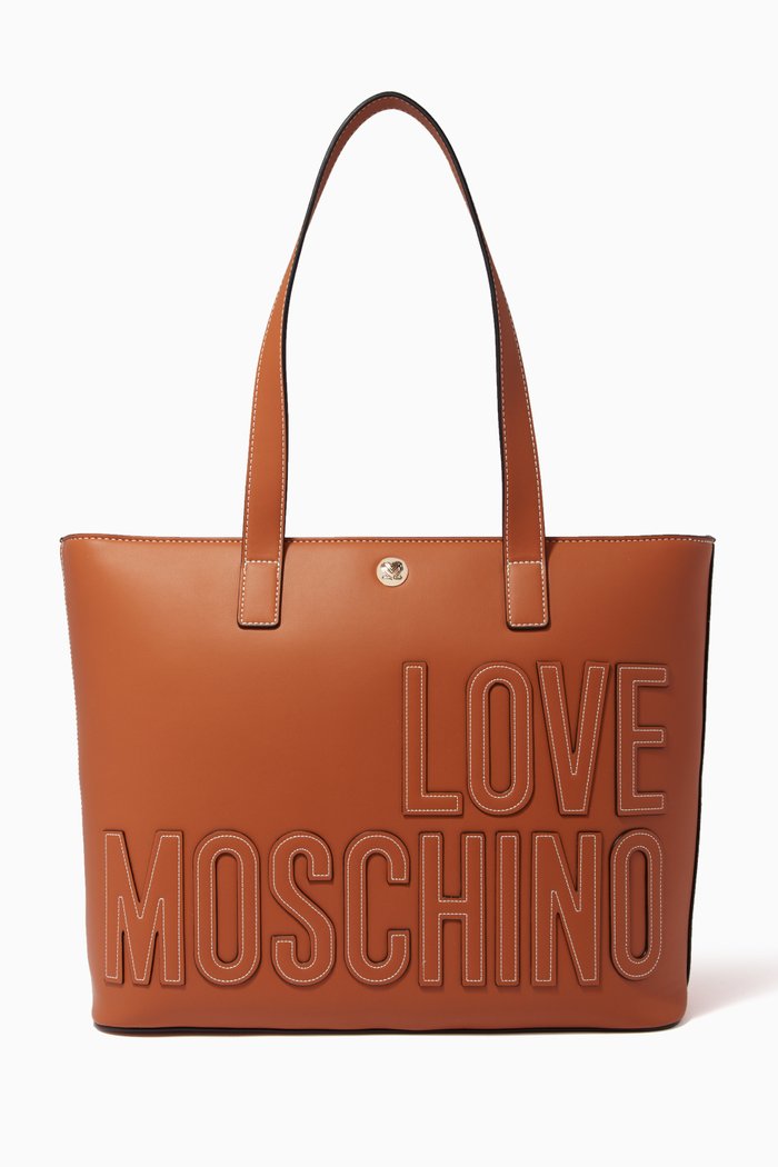 

Logo Embossed Tote Bag, Brown