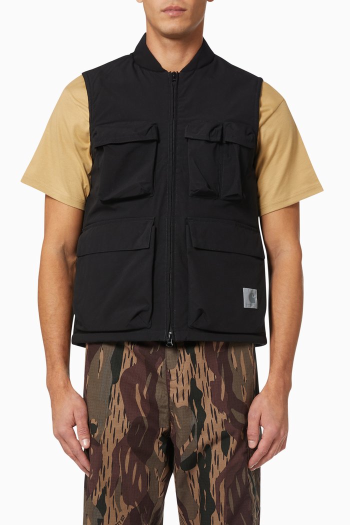 Kilda Vest in Poplin, Black