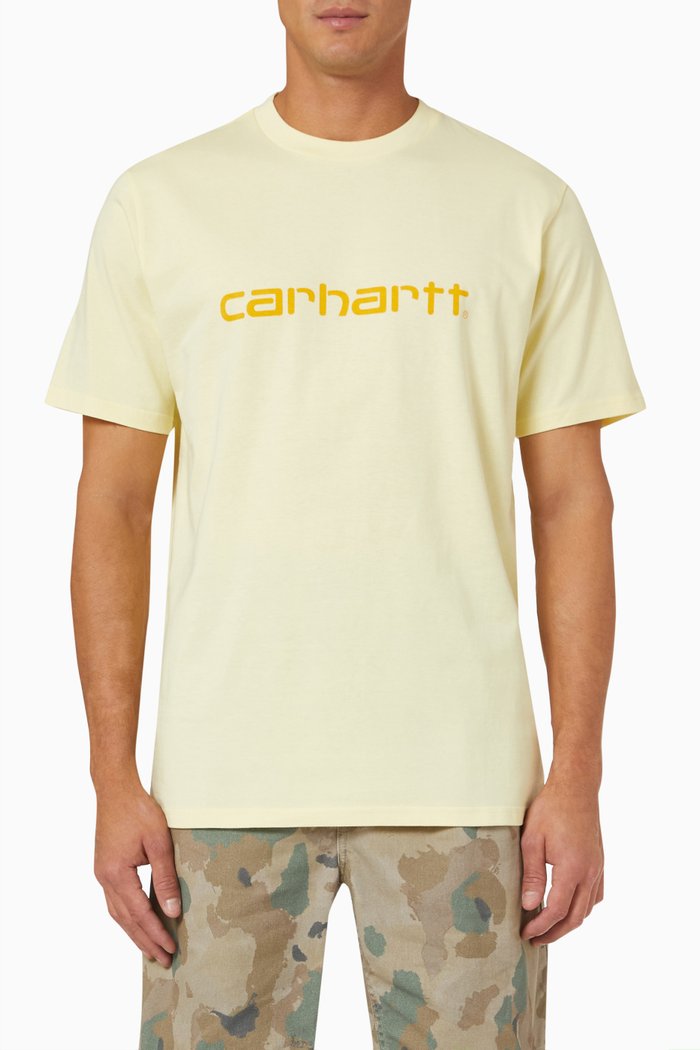 

Script T-shirt in Jersey, Yellow