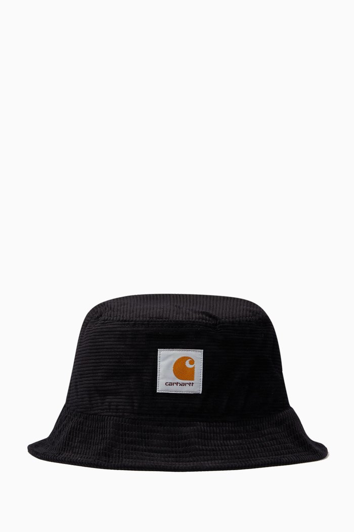 

Cord Bucket Hat in 8 Wales Cotton Corduroy, Black