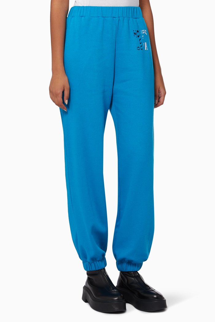 

Zaza Pants in Organic Cotton Jersey, Blue