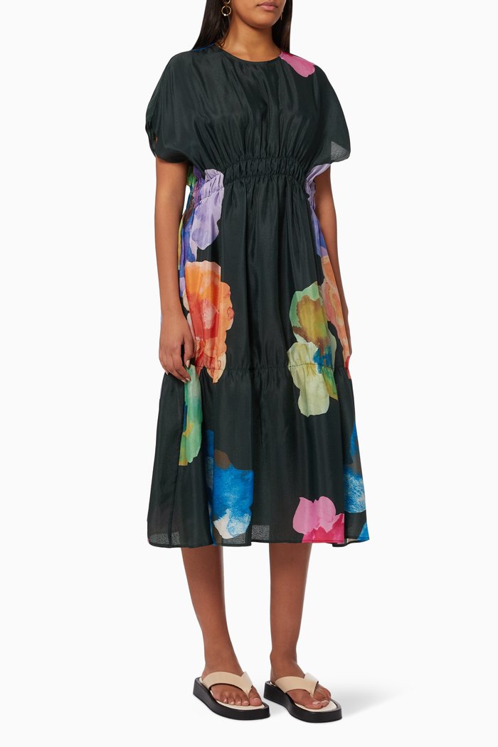 

Jordan Midi Dress in Recycled Polyester, Multicolour